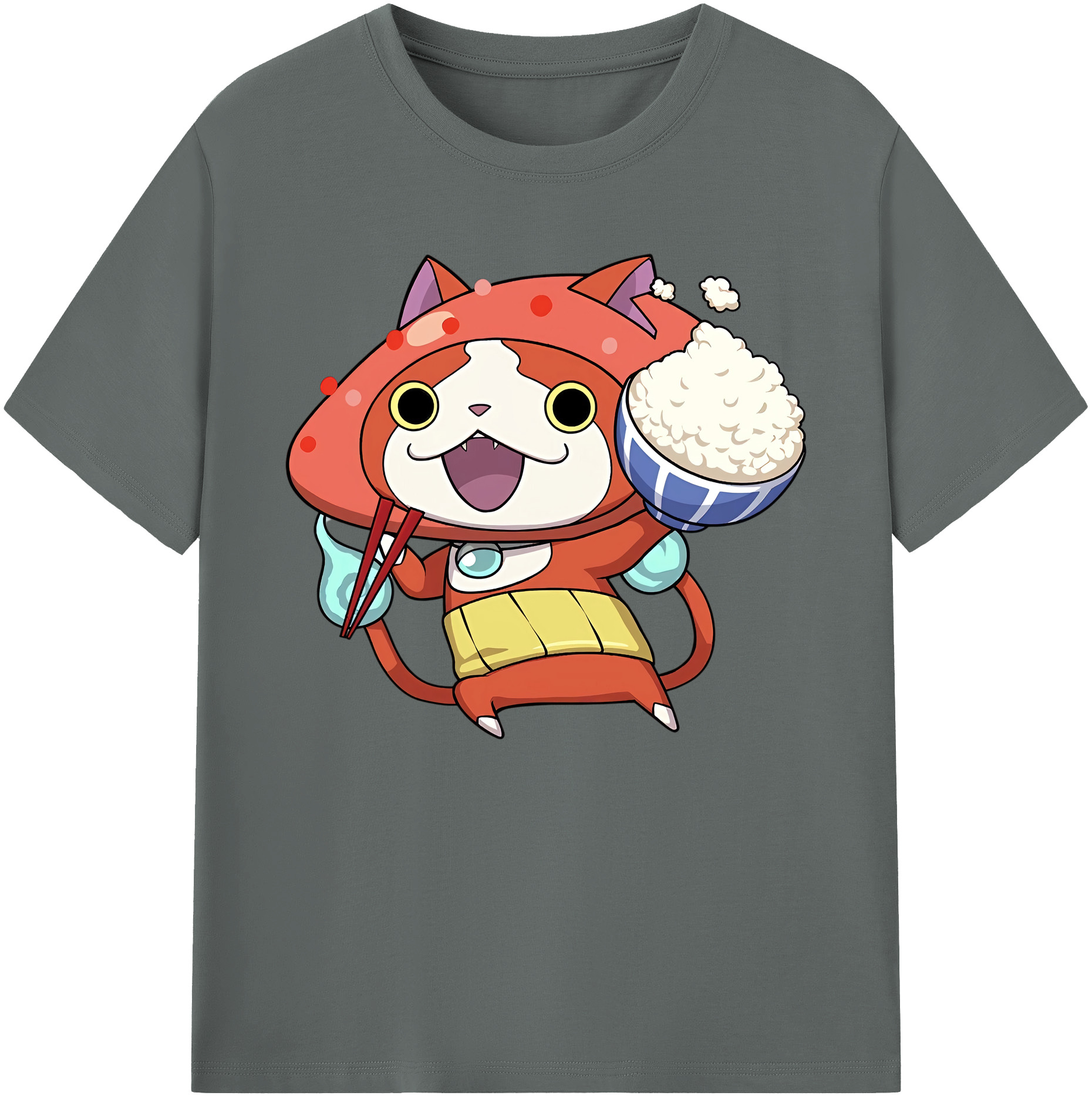 （画像用） 妖怪ウォッチ Yo-kai Watch 綿100％ メンズ半袖Tシャツ｜肌触りやわらか＆通気性